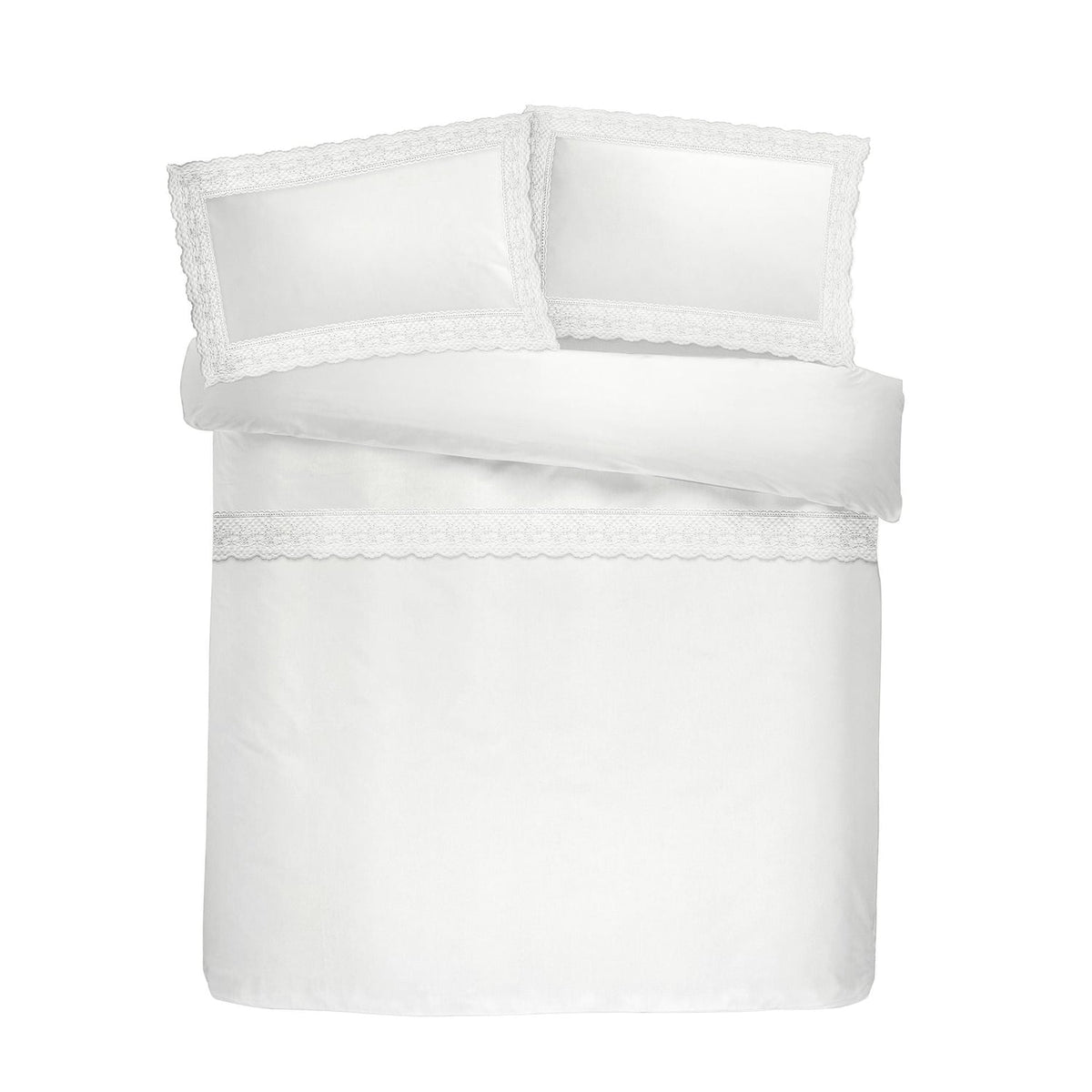Renaissance 150 Thread Count Duvet Cover Set White - Renaissance Duvet Cover Set In White 4