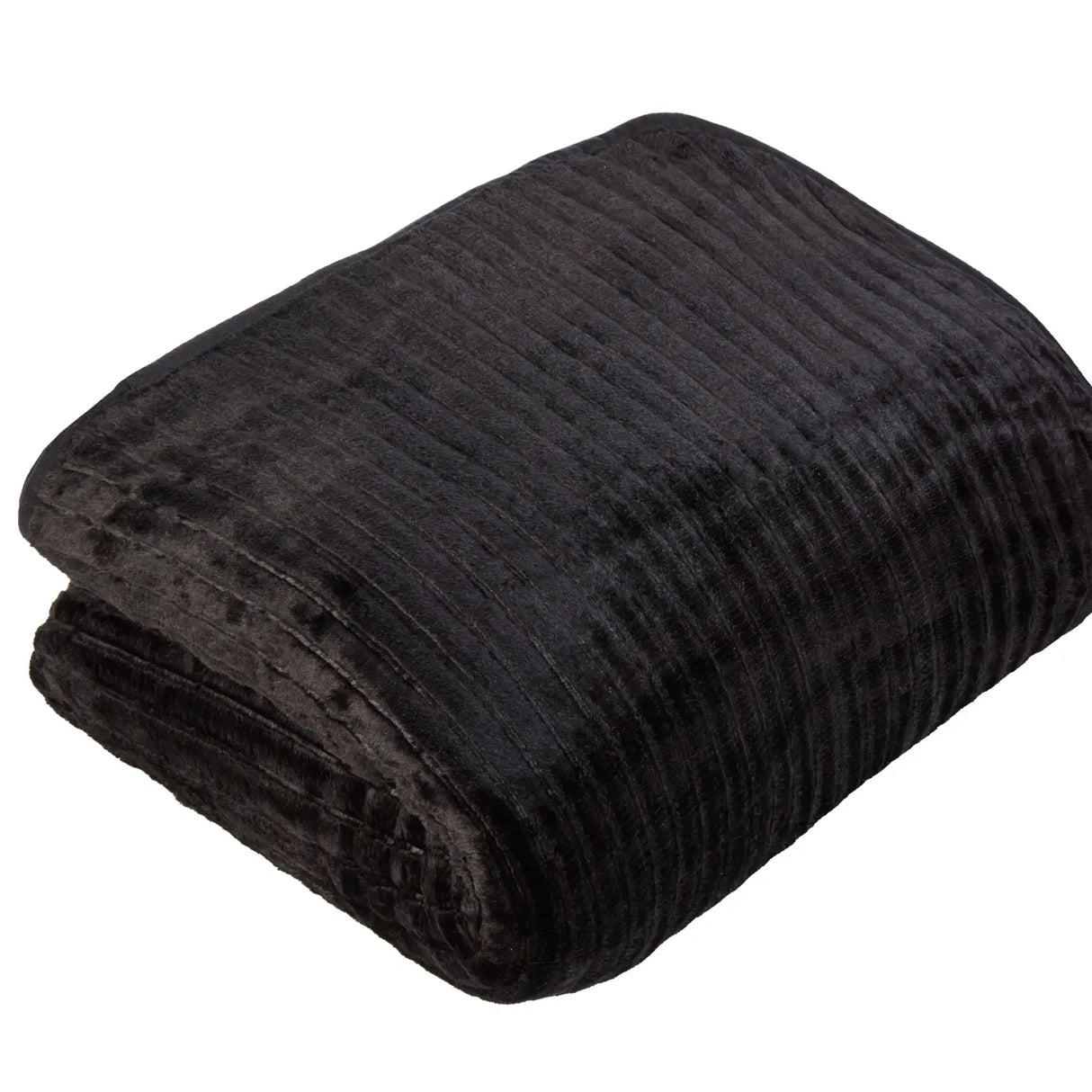 Ribbed Mink Blanket Throw by Rapport Home