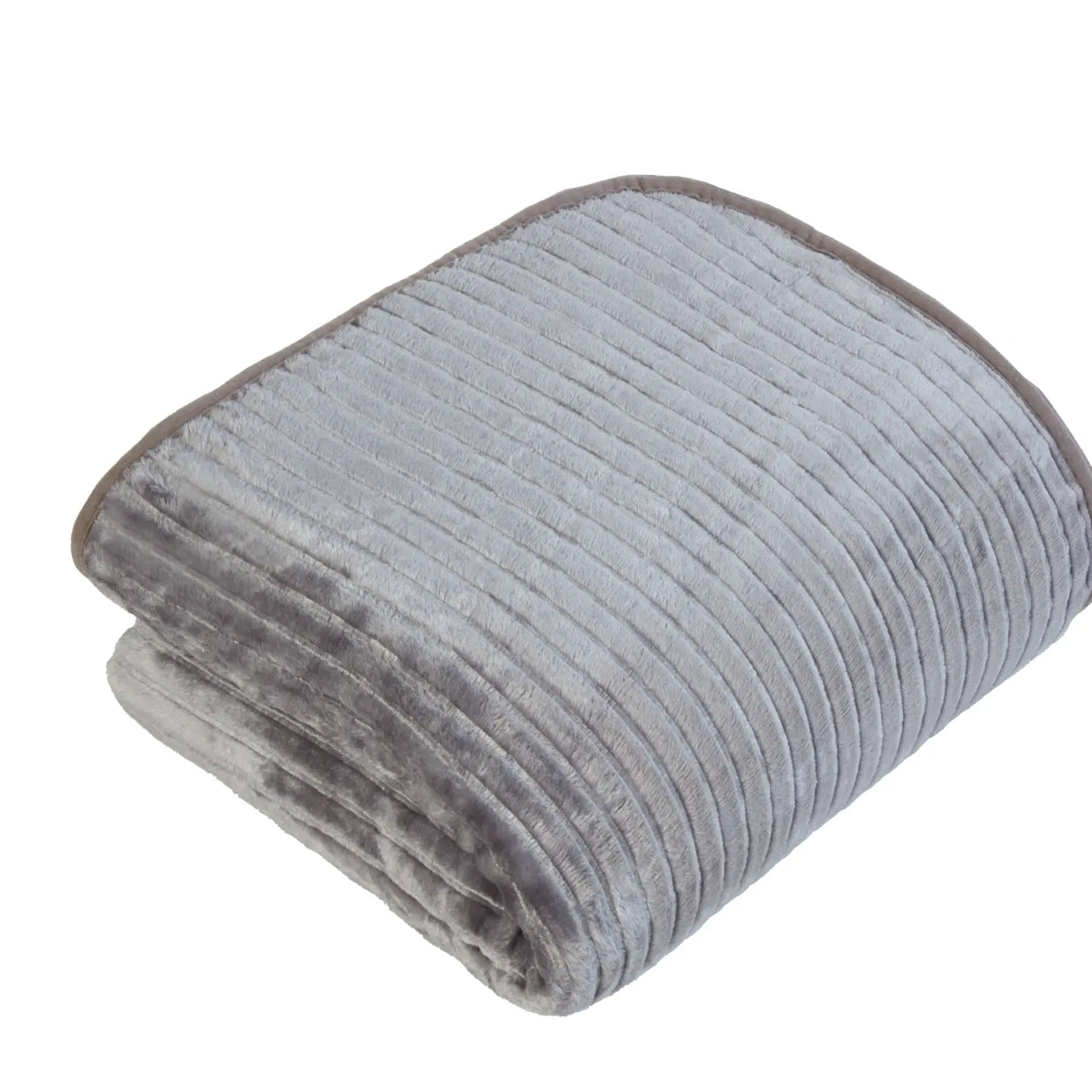 Ribbed Mink Blanket Throw by Rapport Home