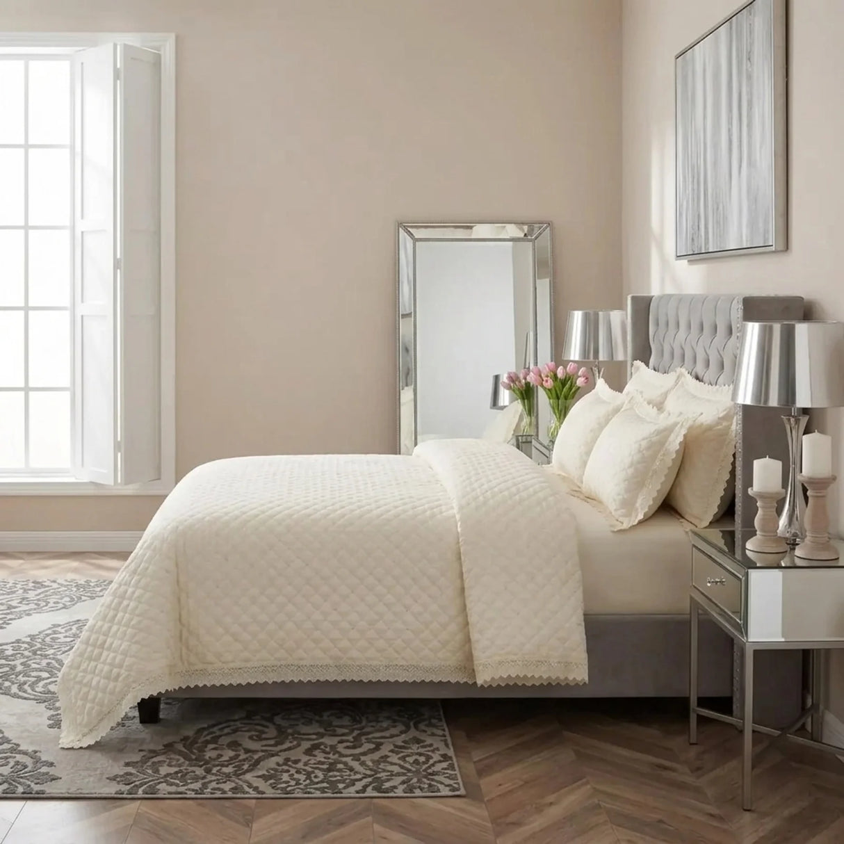 Richmond Ivory Duvet Cover Bedding Set-4