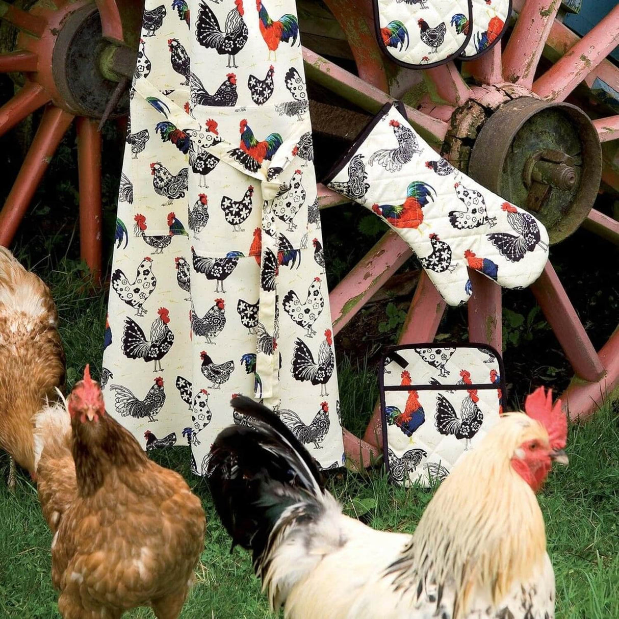 Ulster Weavers Rooster Luxury 100% Cotton Tea Towel - Rooster Cotton Tea Towel In Cream 4