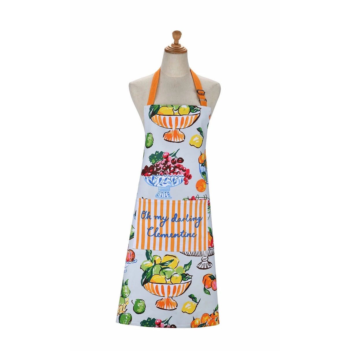 Summer Fruits Cotton Apron in Multicolour