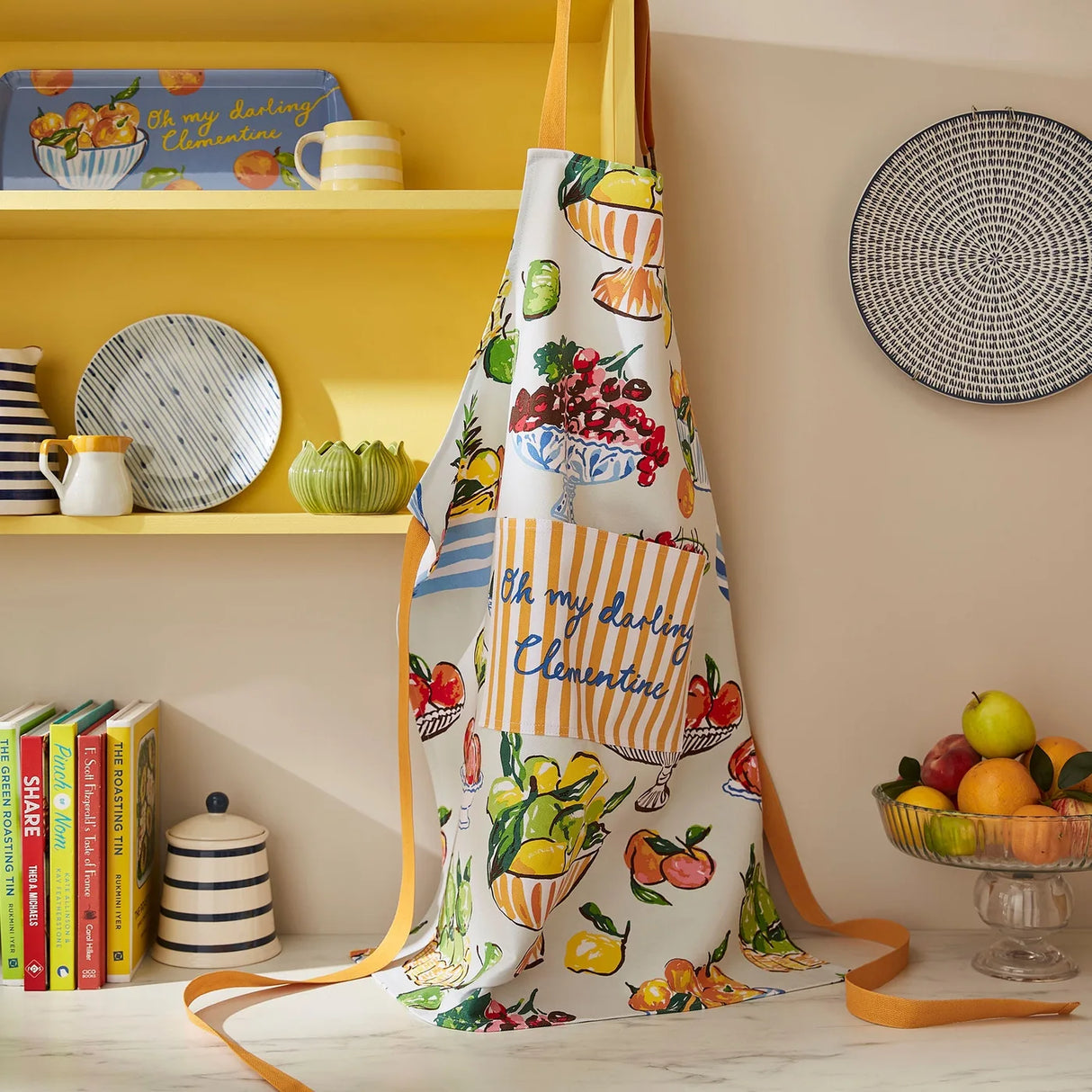Summer Fruits Cotton Apron in Multicolour