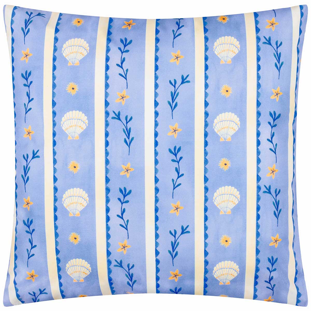 Sea Shells Outdoor Cushion Cover / Filled Cushion 18" x 18" (45cm x 45cm) by furn. 4
