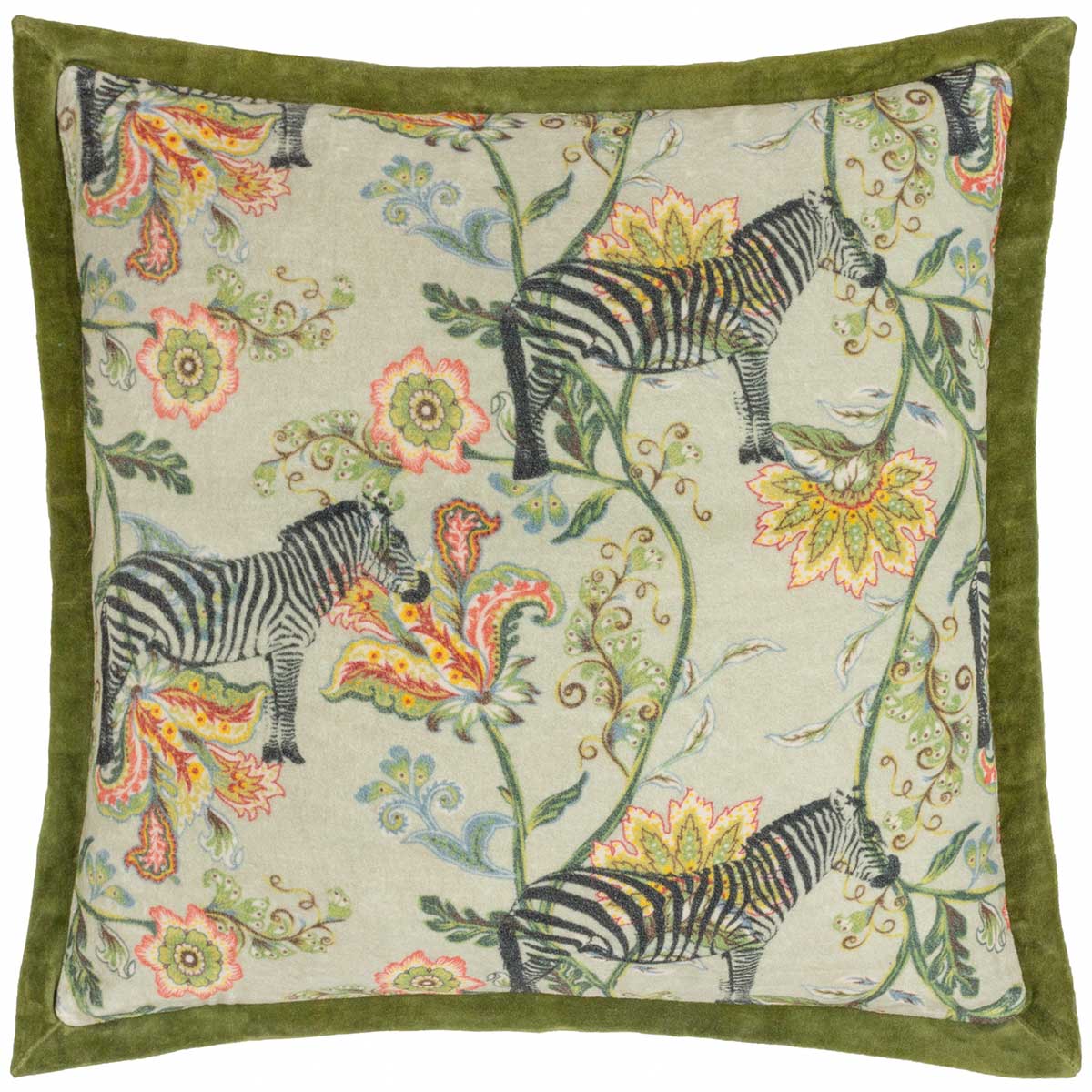 Sundara Cushion Cover / Filled Cushion 20" x 20" (50cm x 50cm) by Wylder Tropics 2