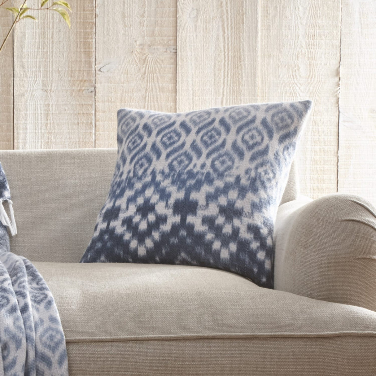 Sakari Cushion Cover 43cm x 43cm 17" x 17" - Blue
