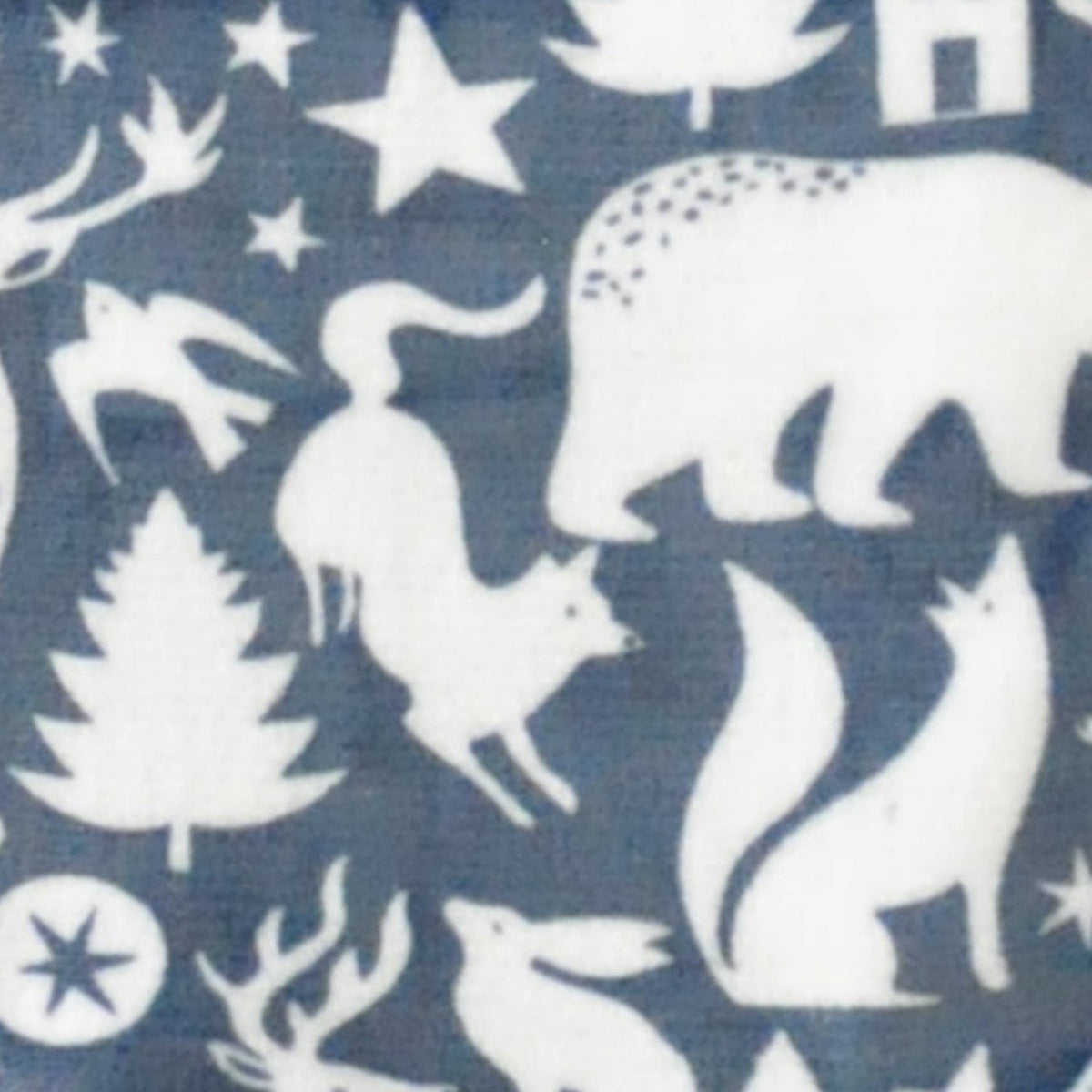 Snug Scandi Animals Cosy Fleece Throw – Navy – 120cm x 150cm - Scandi Animals Throw In Navy 120 X 150Cm 2