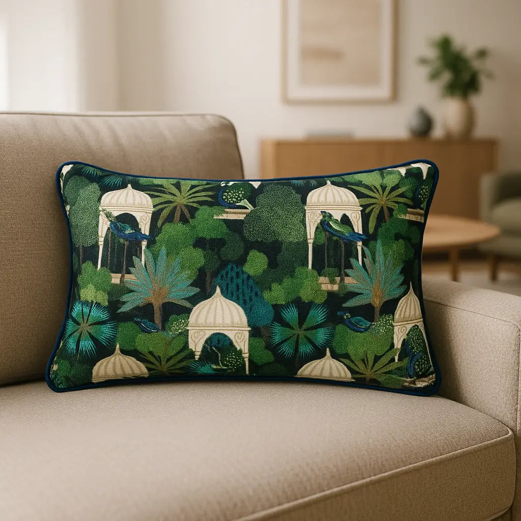 Serenity Cushion Cover / Filled Cushion 16" x 24" (40cm x 60cm) by Wylder Tropics