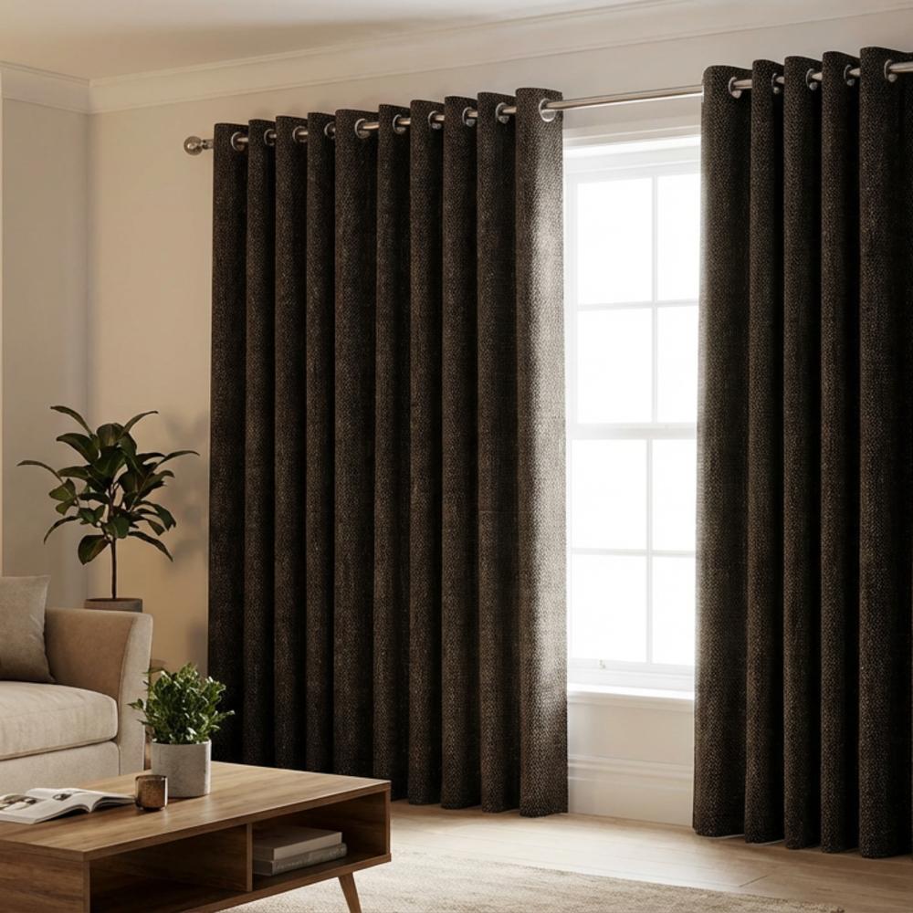 Sevilla Made to Measure Curtains Nero