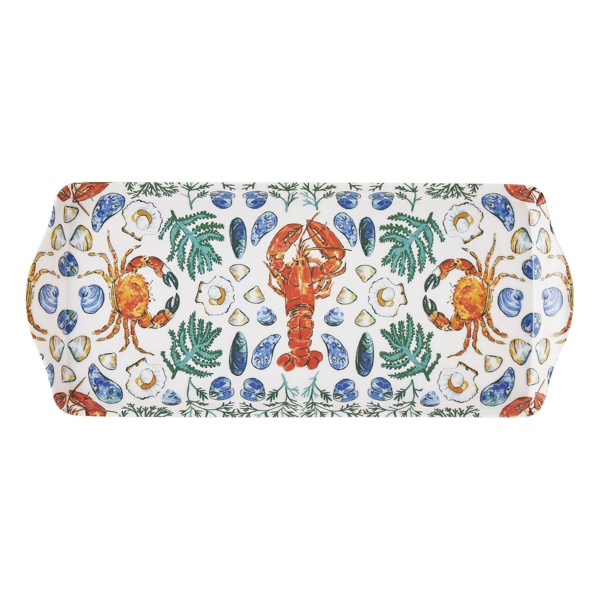 Ulster Weavers Shellfish Small Tray - Shellfish Small Serving Tray In Green 3