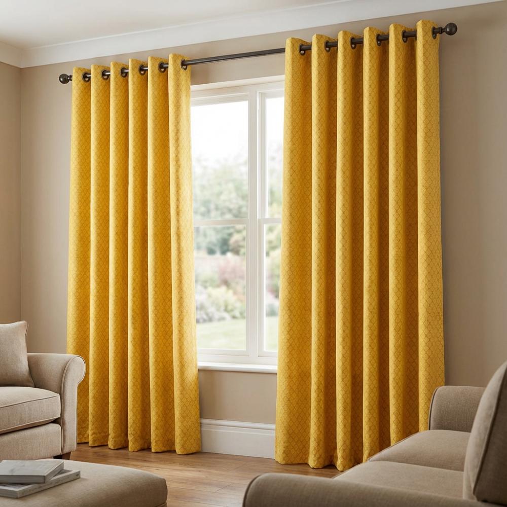 Sicily Made to Measure Curtains Gold