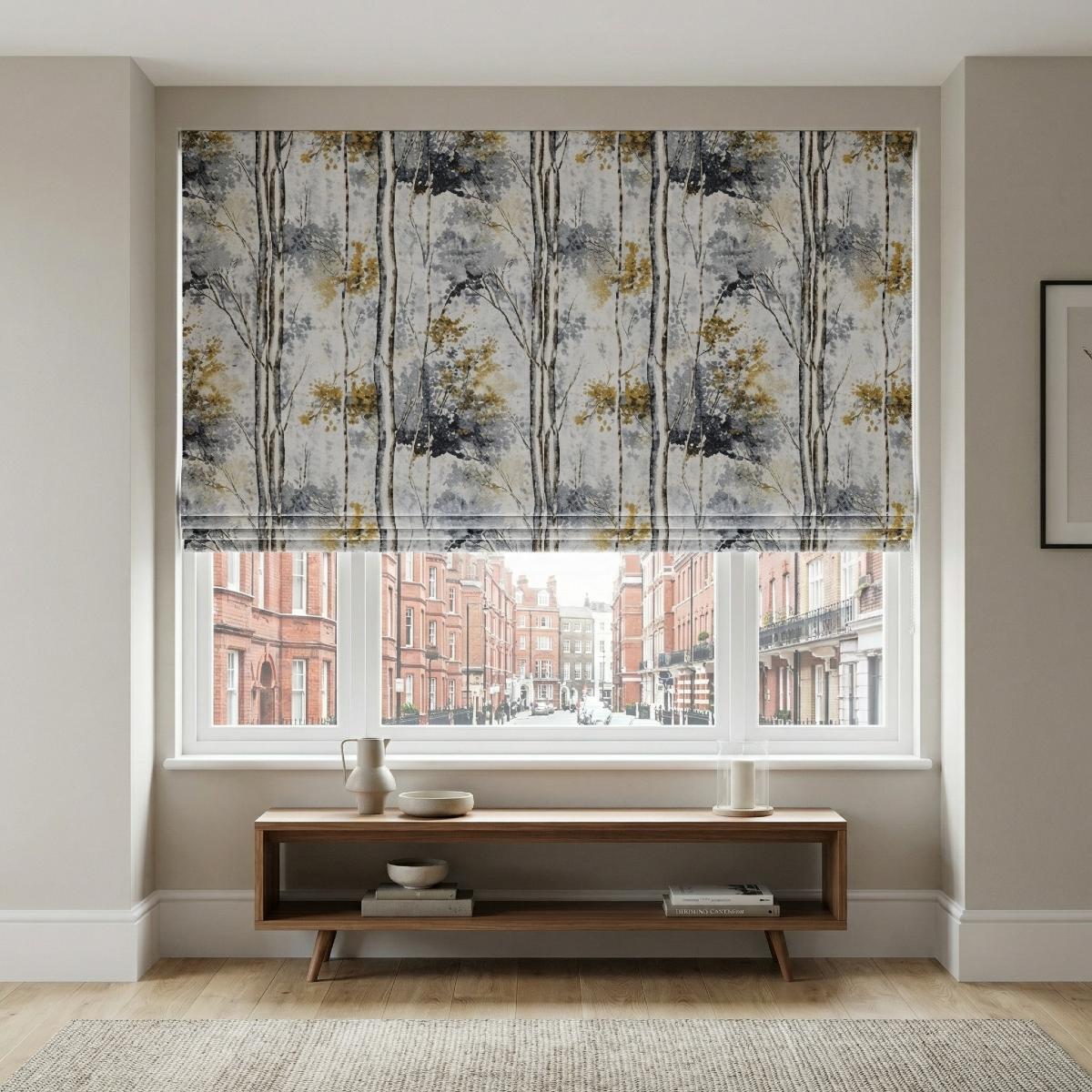 Silver Birch Made to Measure Roman Blind Shadow