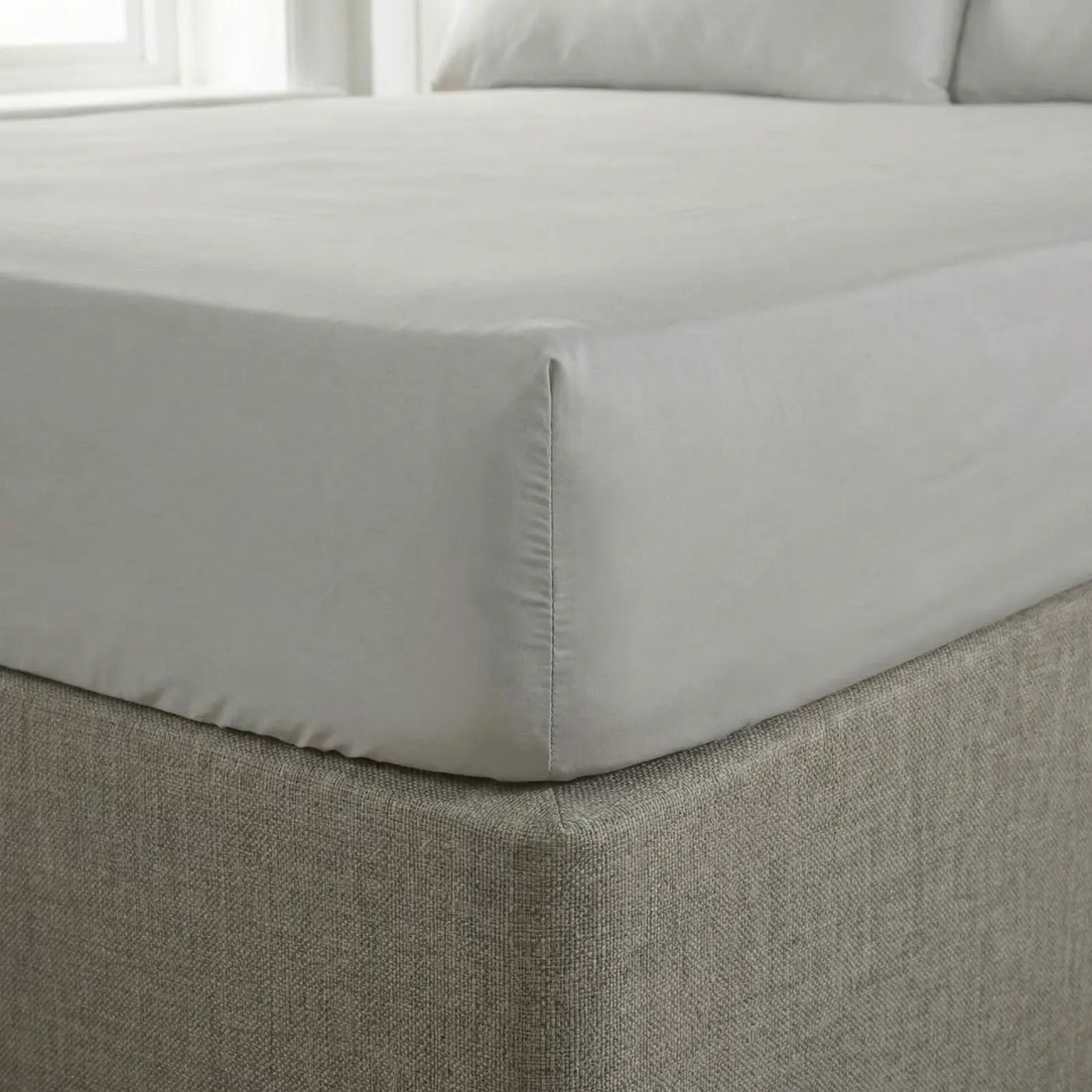 So Soft Microfibre Grey Fitted Sheet 30cm Deep