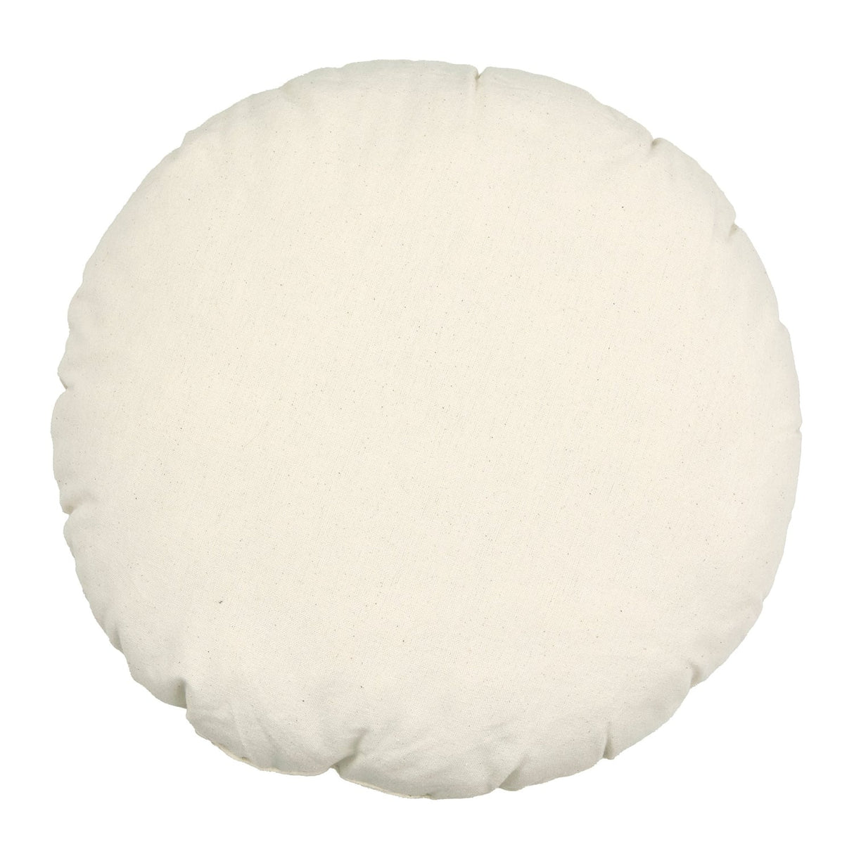 Soleil Embroidered Sun Yellow Cotton Round Filled Cushion - Soleil Round Cushion In Yellow 3