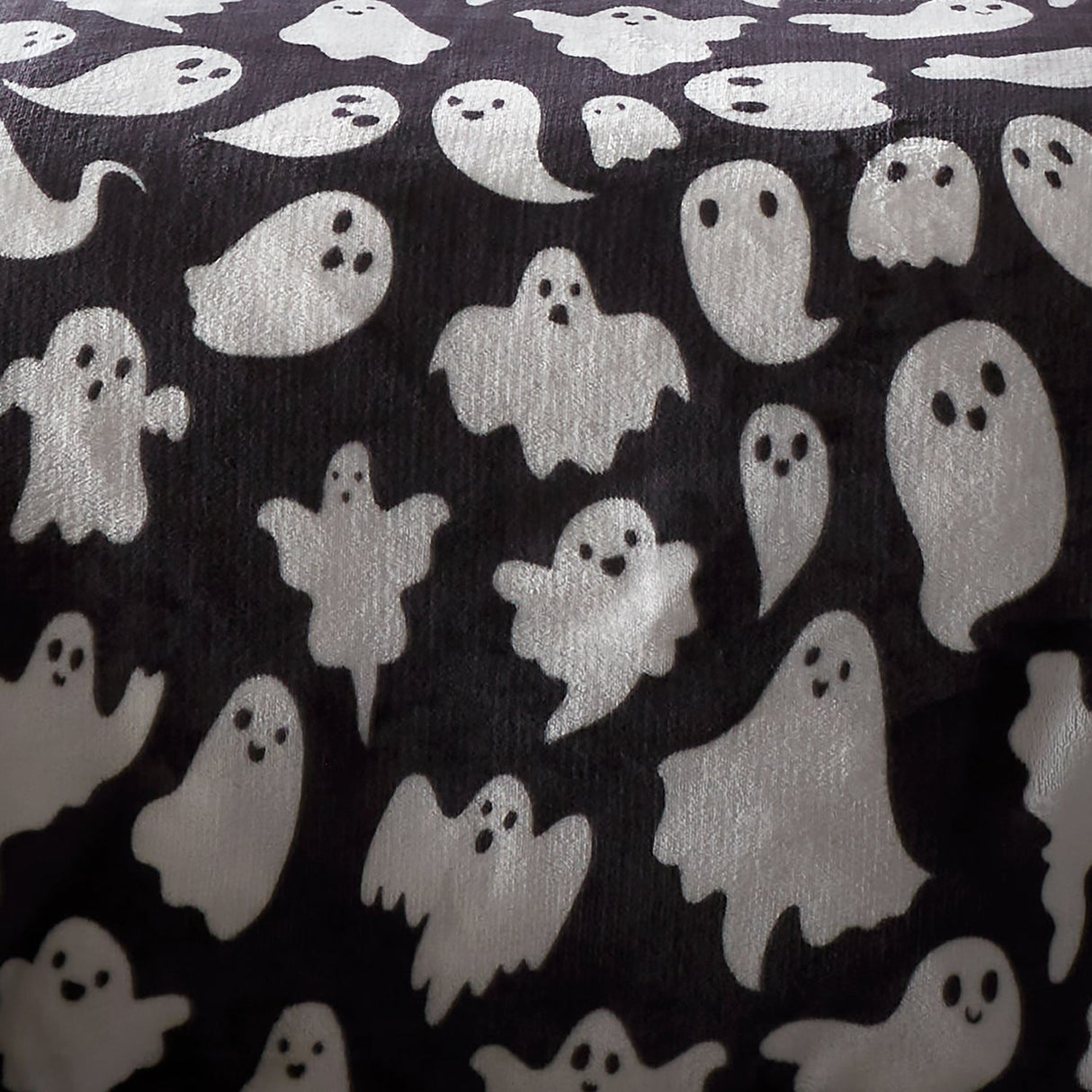 Spooky Ghosts Halloween Microfibre Duvet Cover Set - Spooky Ghosts Halloween Duvet Cover Set In Grey 3