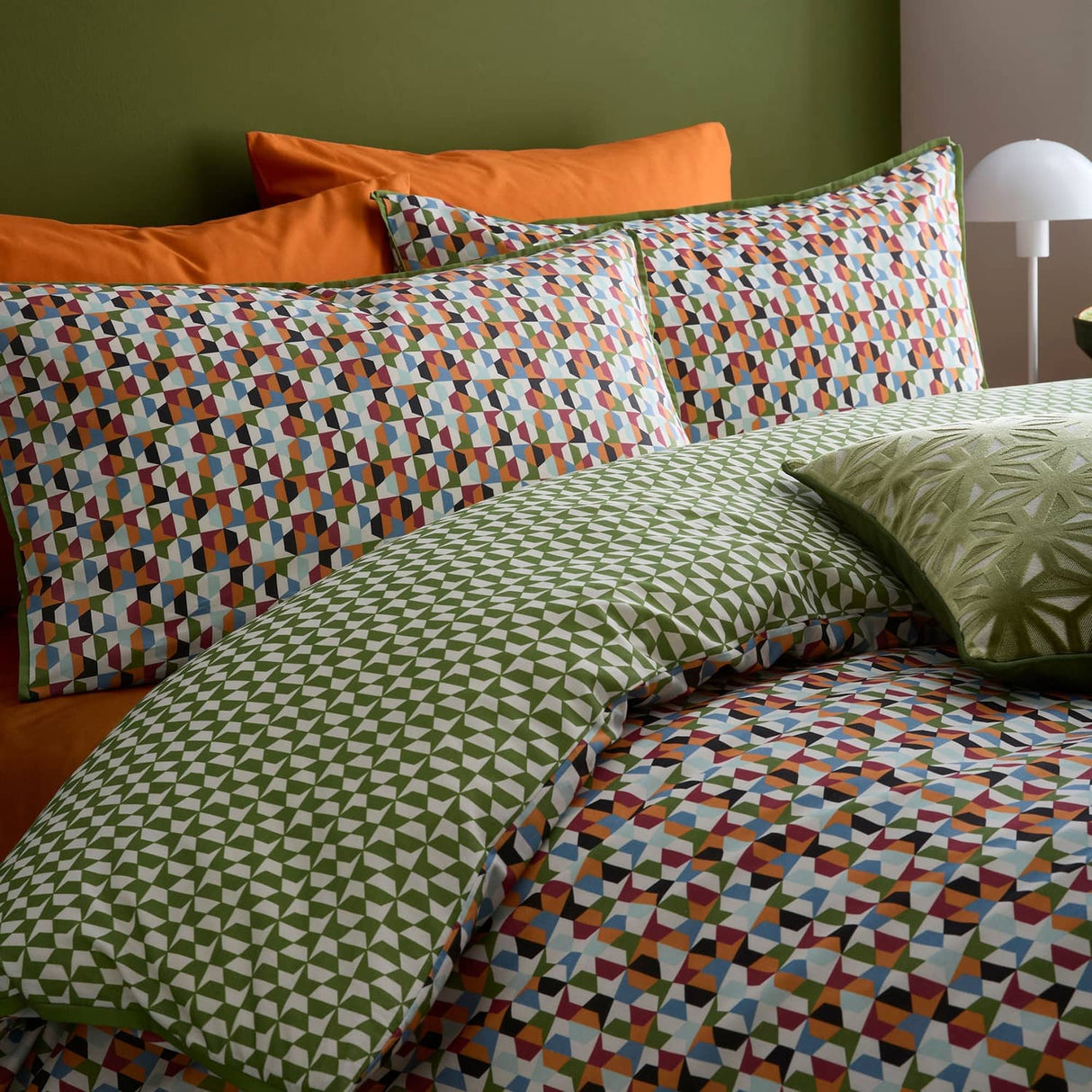 Star Geo 100% Cotton Geometric Duvet Cover Set Natural - Star Geo Duvet Cover Set In Natural 5