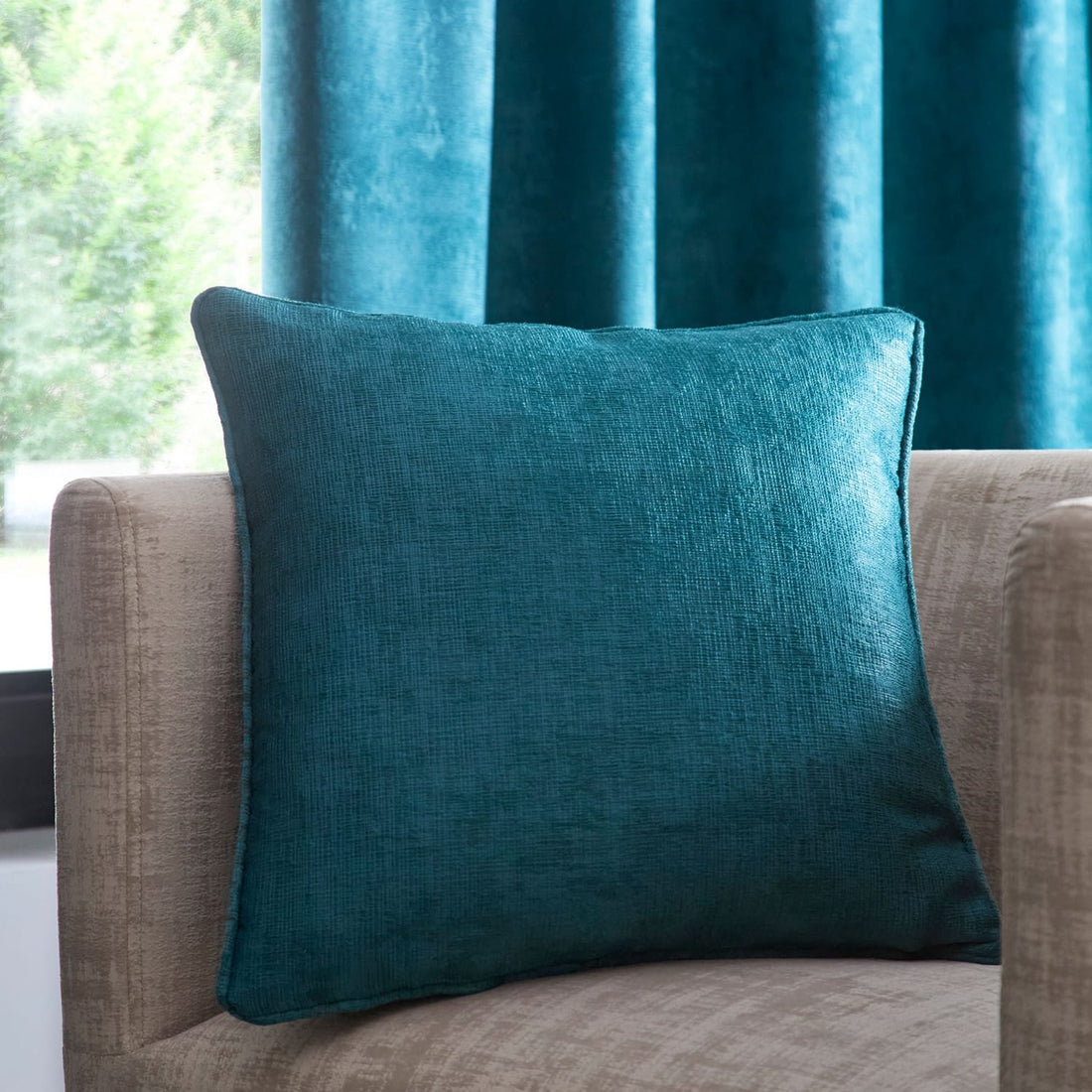 Strata Forest Green Cushion Cover 43cm x 43cm