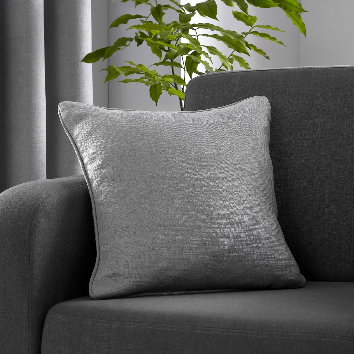 Strata Cushion Cover 43cm x 43cm - Silver