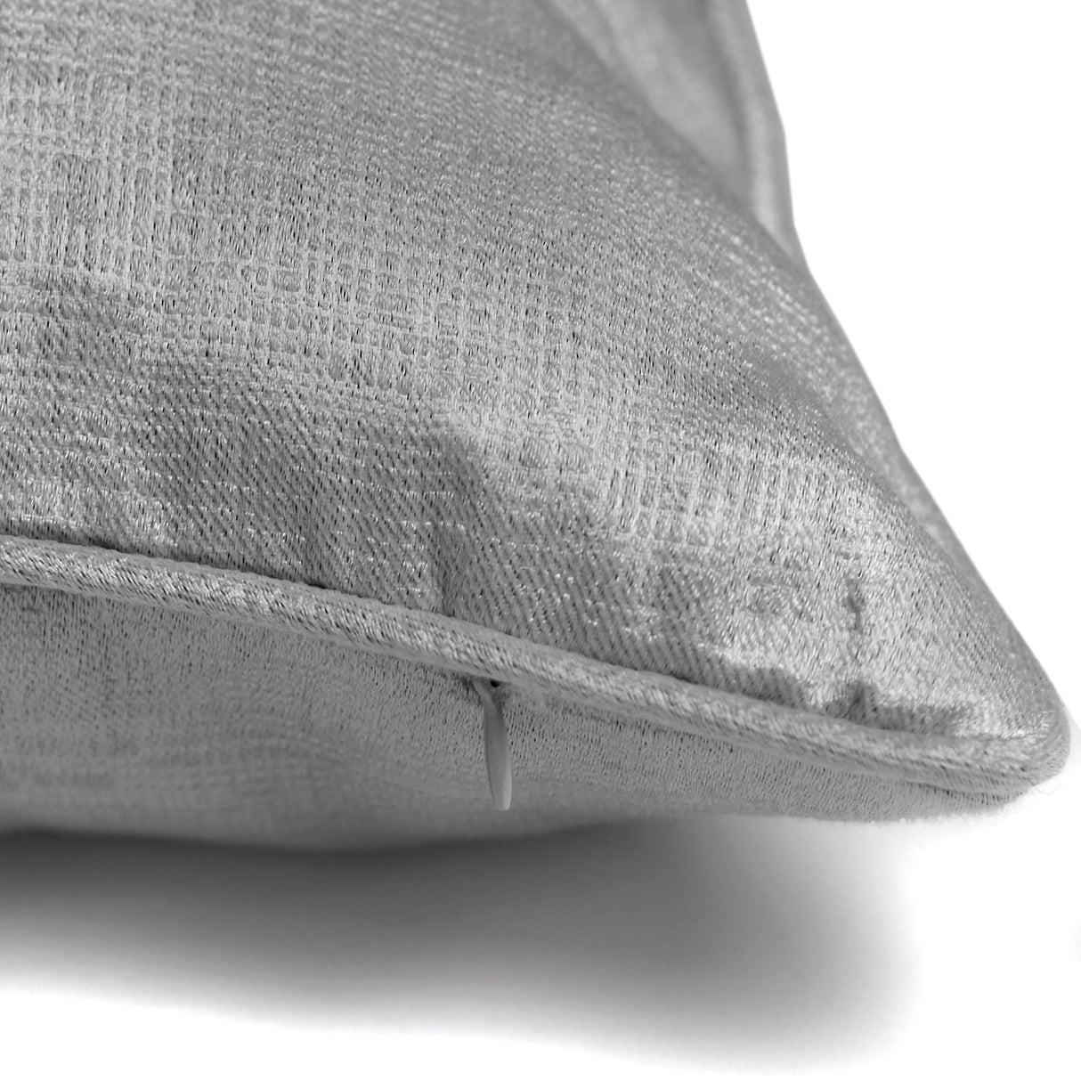 Strata Cushion Cover 43cm x 43cm - Silver - Strata Cushion In Silver 43 X 43Cm 2
