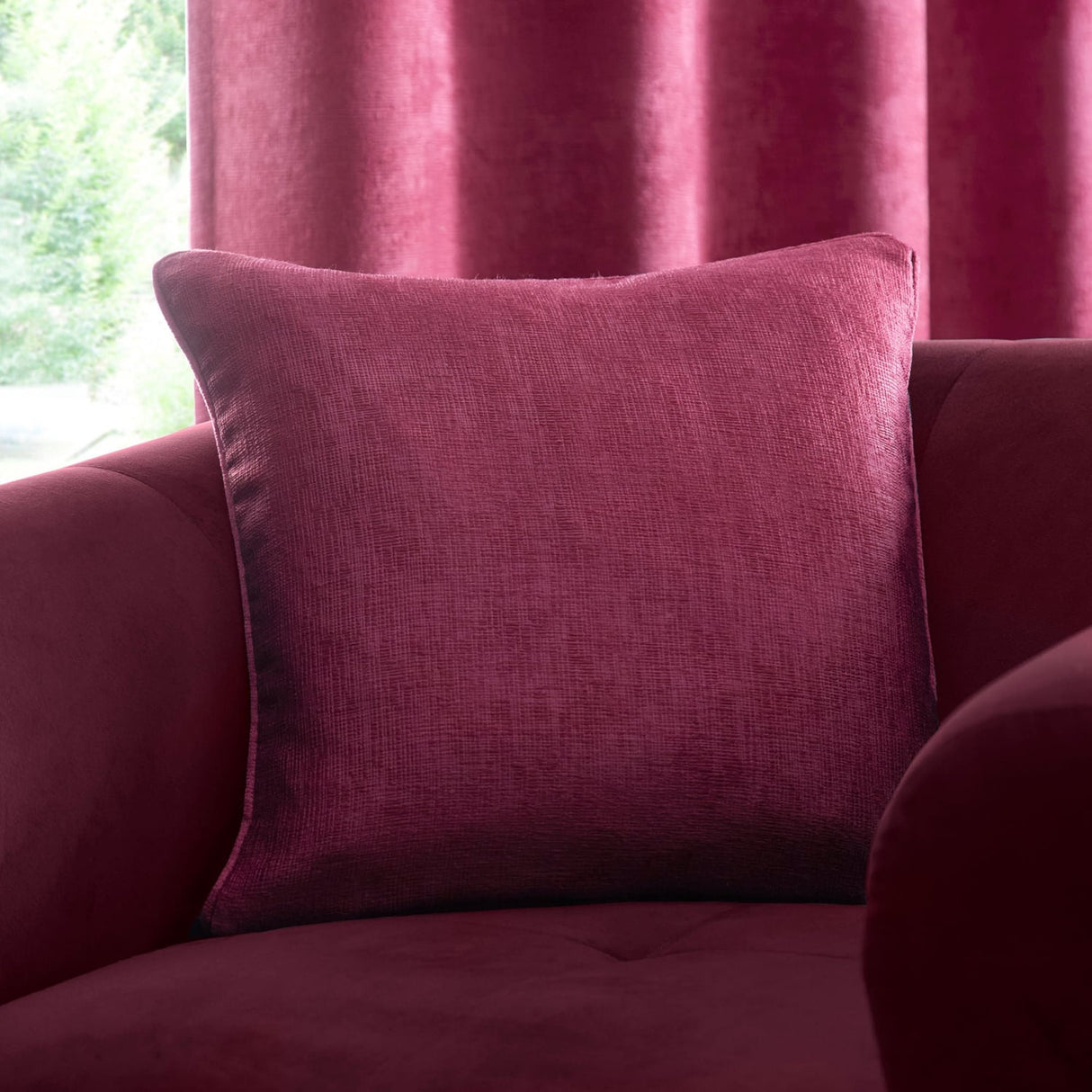 Strata Cushion Cover 43cm x 43cm - Wine