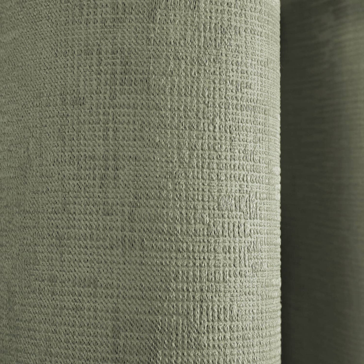 Strata Thermal Dim Out Woven Eyelet Curtains - Green Light Filtering - Strata Eyelet Curtains In Green 5
