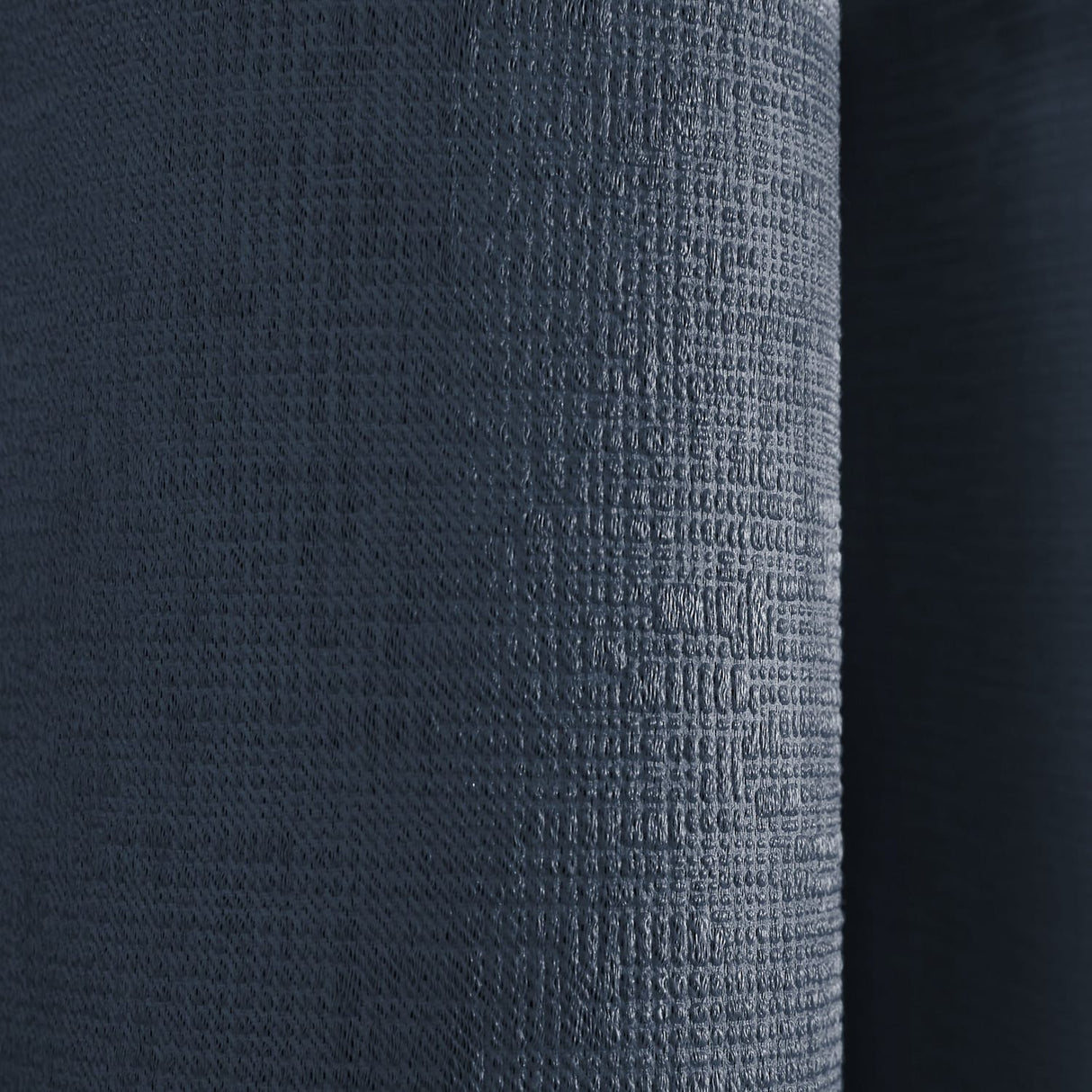Strata Thermal Dim Out Woven Eyelet Curtains - Navy Light Filtering - Strata Eyelet Curtains In Navy 5
