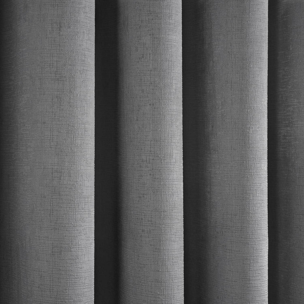 Strata Thermal Dim Out Woven Eyelet Curtains - Silver Light Filtering - Strata Eyelet Curtains In Silver 3