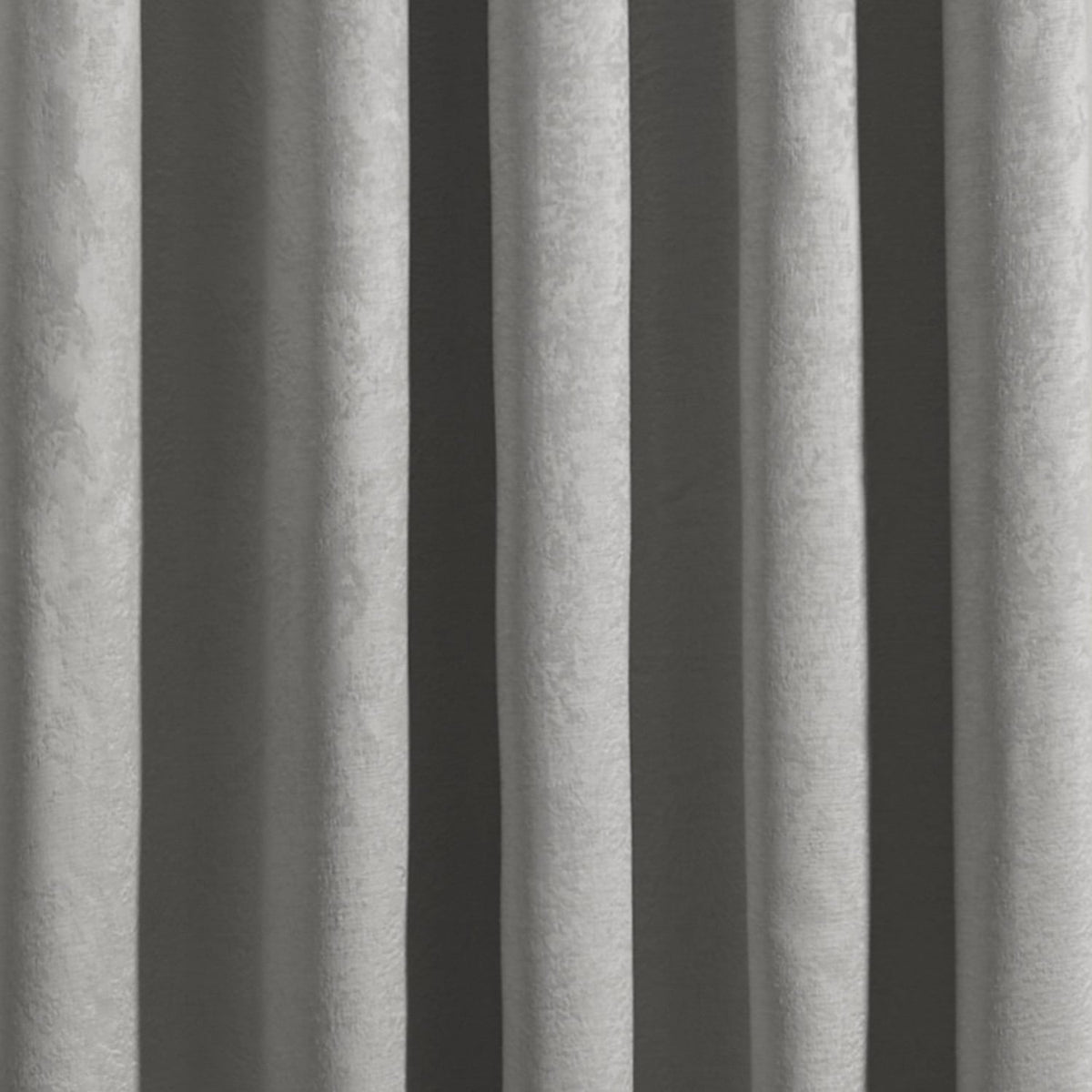 Strata Woven Thermal Door Curtain 66 x 84 Inch - Silver Dimout Light Filtering - Strata Eyelet Single Panel Door Curtain In Silver 4