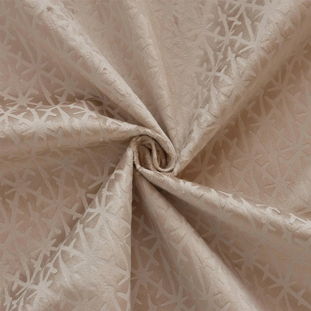 Alan Symonds Temple Velvet Cushion Cover 18" x 18" in Latte - Image 2