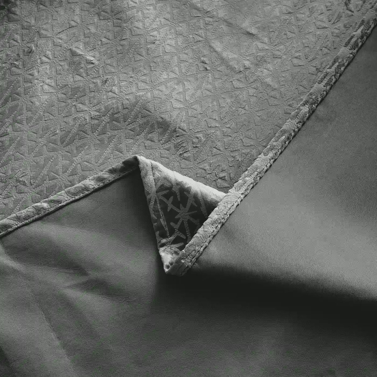 Alan Symonds Temple Velvet Blackout Eyelet Ring Top Curtains in Charcoal - Image 10