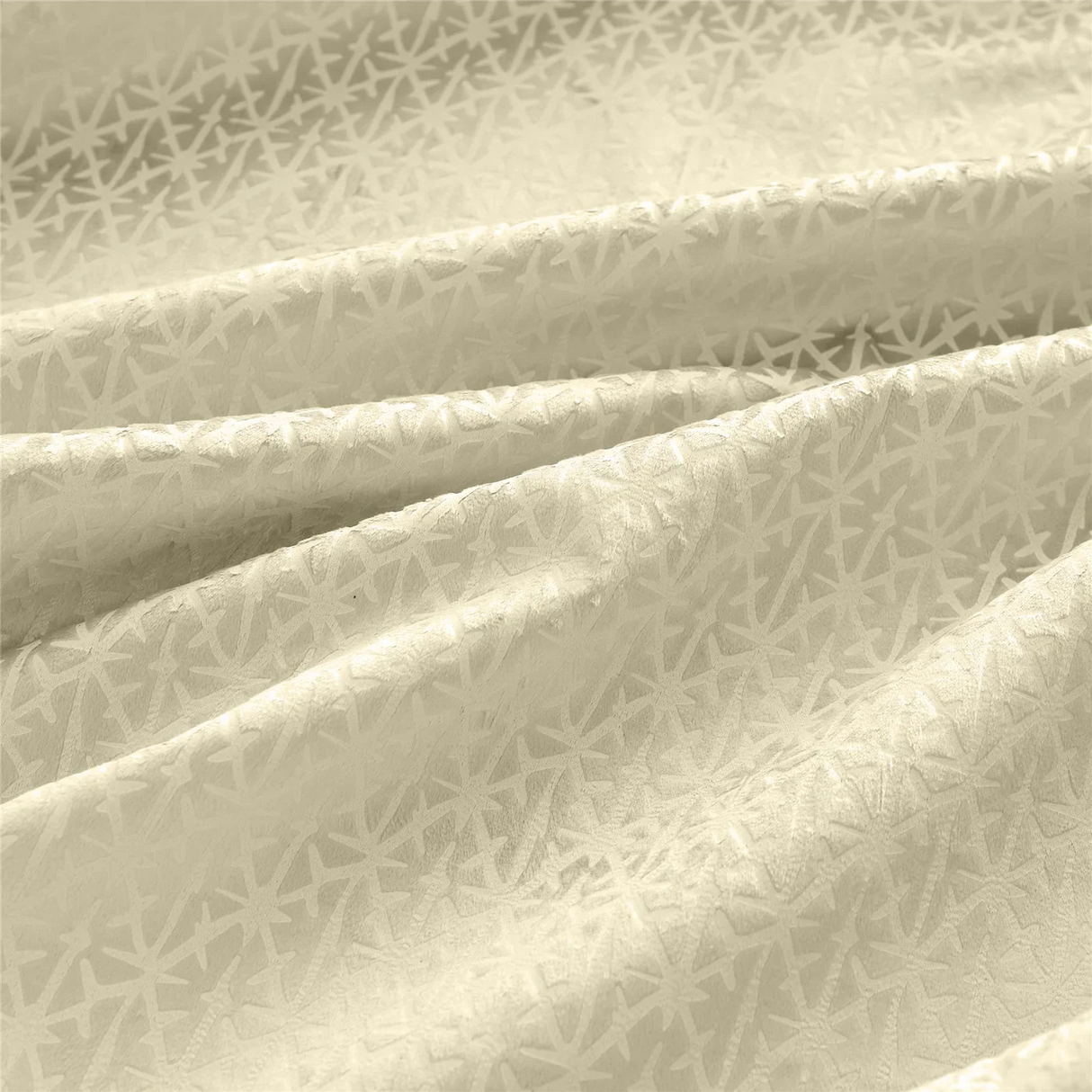 Alan Symonds Temple Velvet Blackout Eyelet Ring Top Curtains in Cream - Image 9