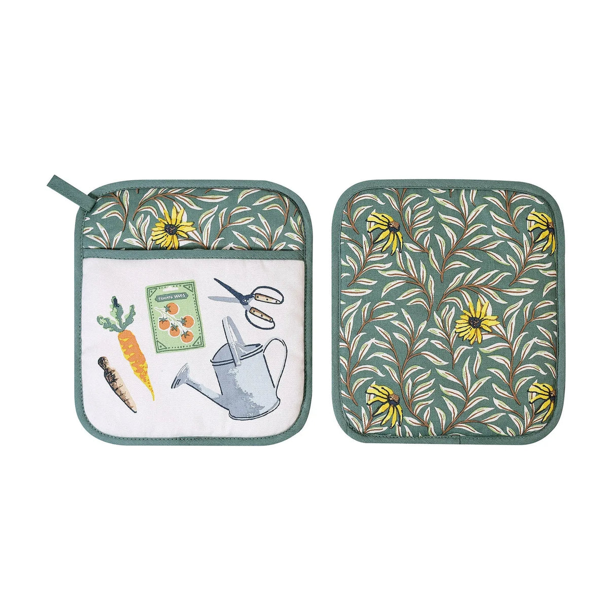 Time to Grow Pot Mitt in Green