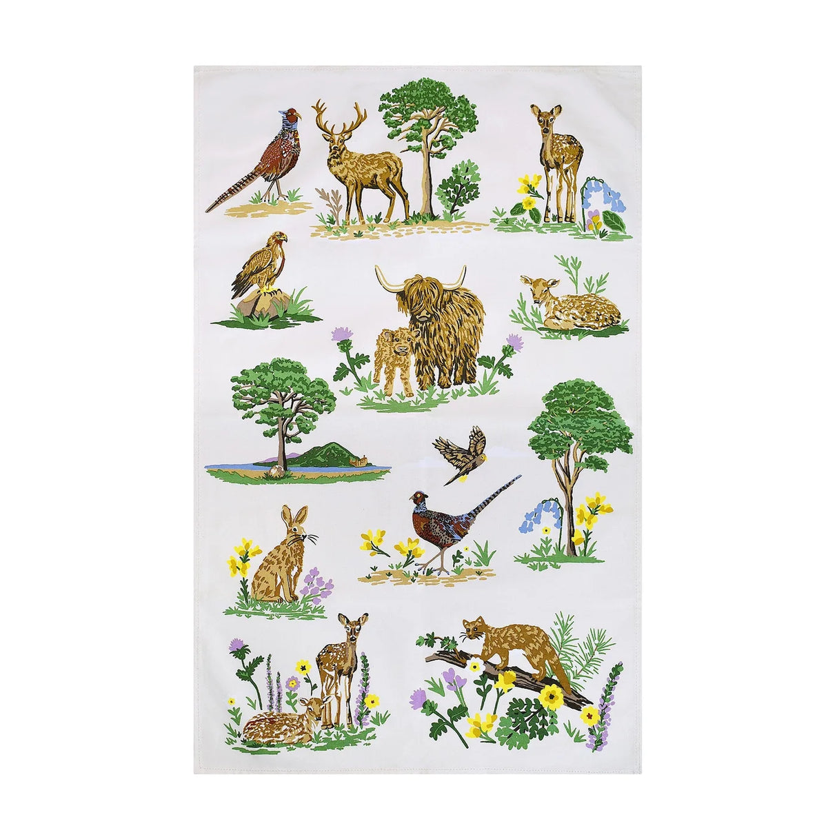 Thistlewood Cotton Tea Towel in Green