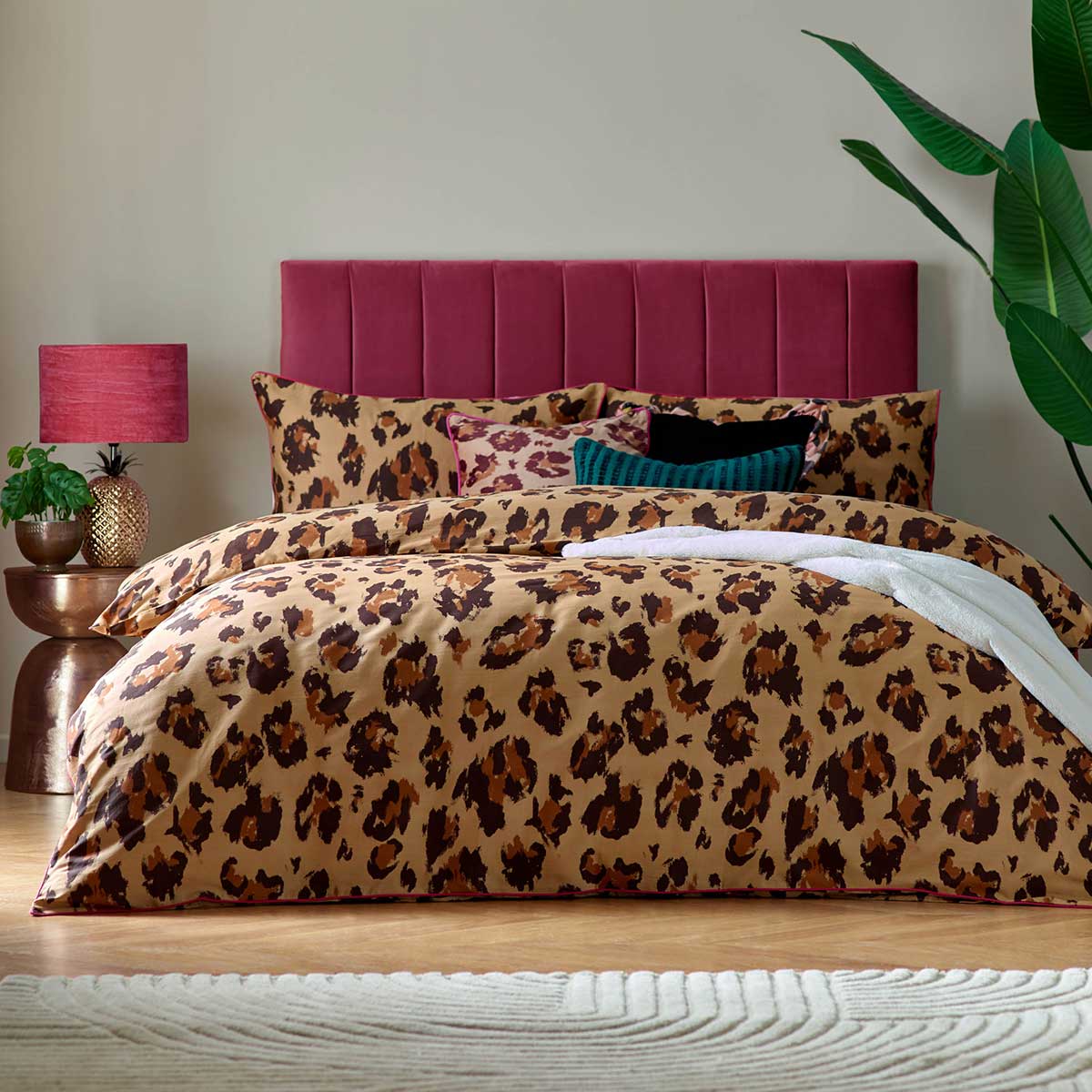 True Leopard Duvet Cover Set by furn.