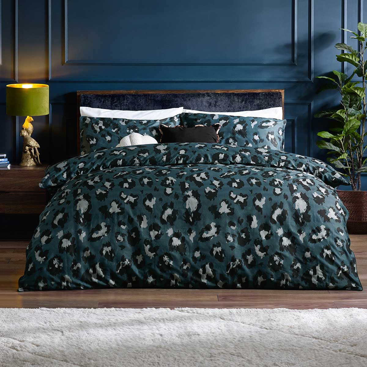 True Leopard Duvet Cover Set by furn.