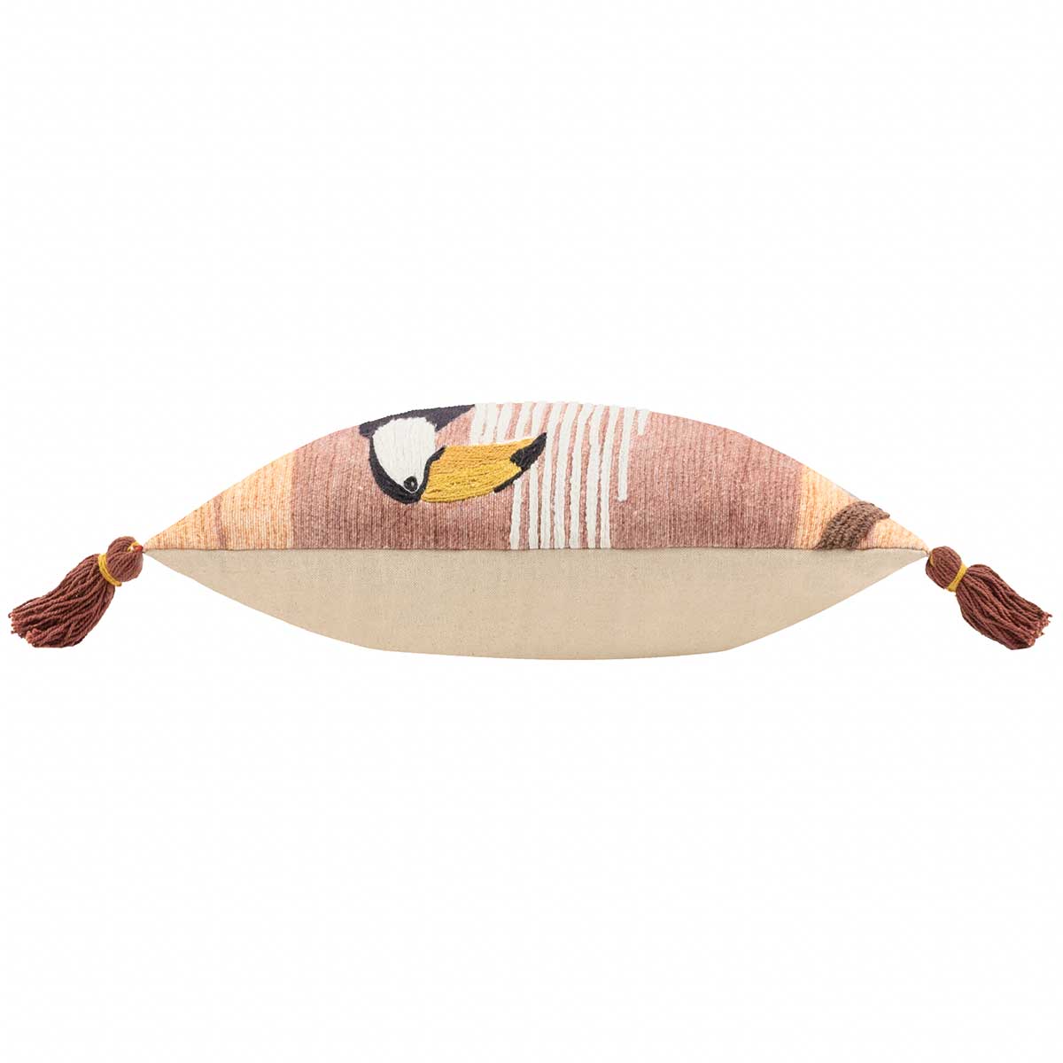 Treetop Toucan Cushion Cover / Filled Cushion 12" x 20" (30cm x 50cm) by Wylder Tropics 3