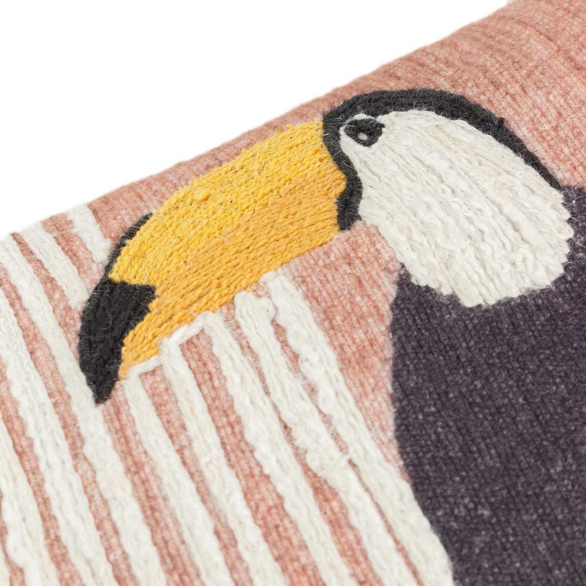 Treetop Toucan Cushion Cover / Filled Cushion 12" x 20" (30cm x 50cm) by Wylder Tropics 5