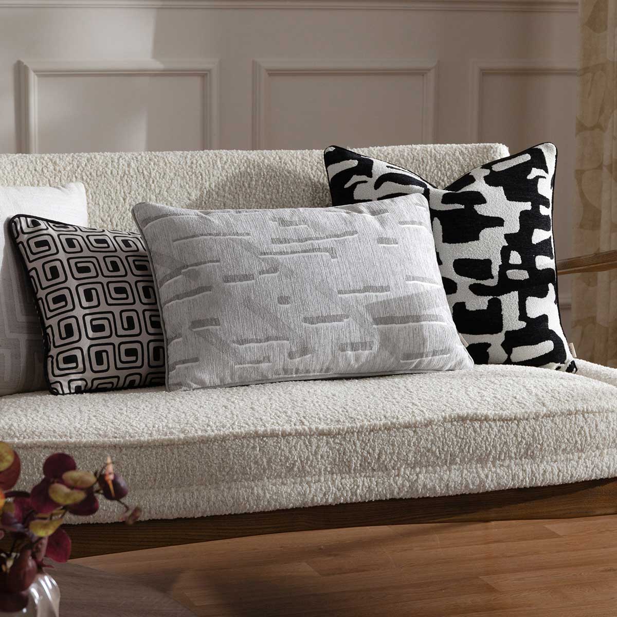 Tresse Cushion Cover / Filled Cushion 16" x 24" (40cm x 60cm) by Hoem
