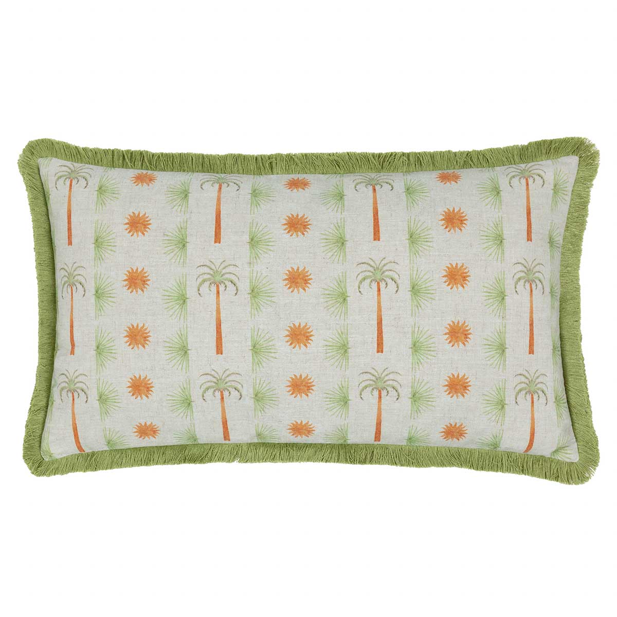 Tropicala Palm Cushion Cover / Filled Cushion 12" x 20" (30cm x 50cm) by furn. 4