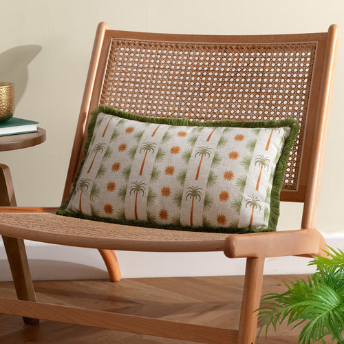 Tropicala Palm Multicolour Cushion Cover or Filled Cushion 30cm x 50cm