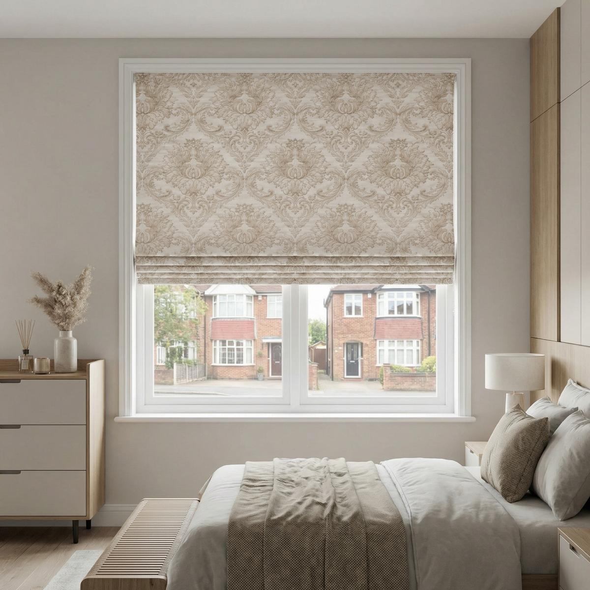 Tegola Made to Measure Roman Blind Natural