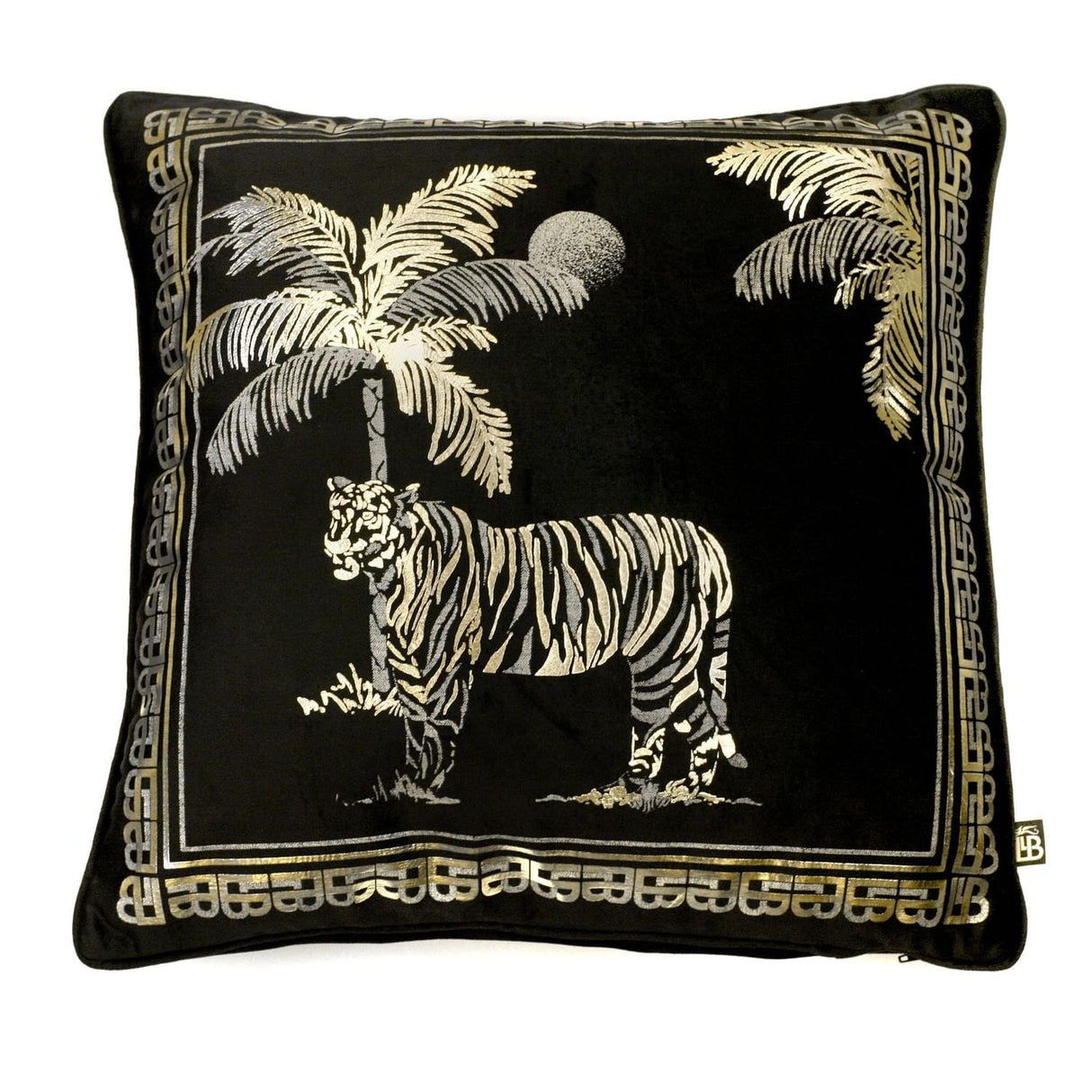 Tiger Tiger Black Cushion Cover 43cm x 43cm - Tiger Tiger Cushion In Black 43 X 43Cm 2