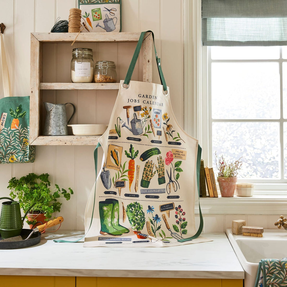 Ulster Weavers Time to Grow Floral Apron 100% Cotton