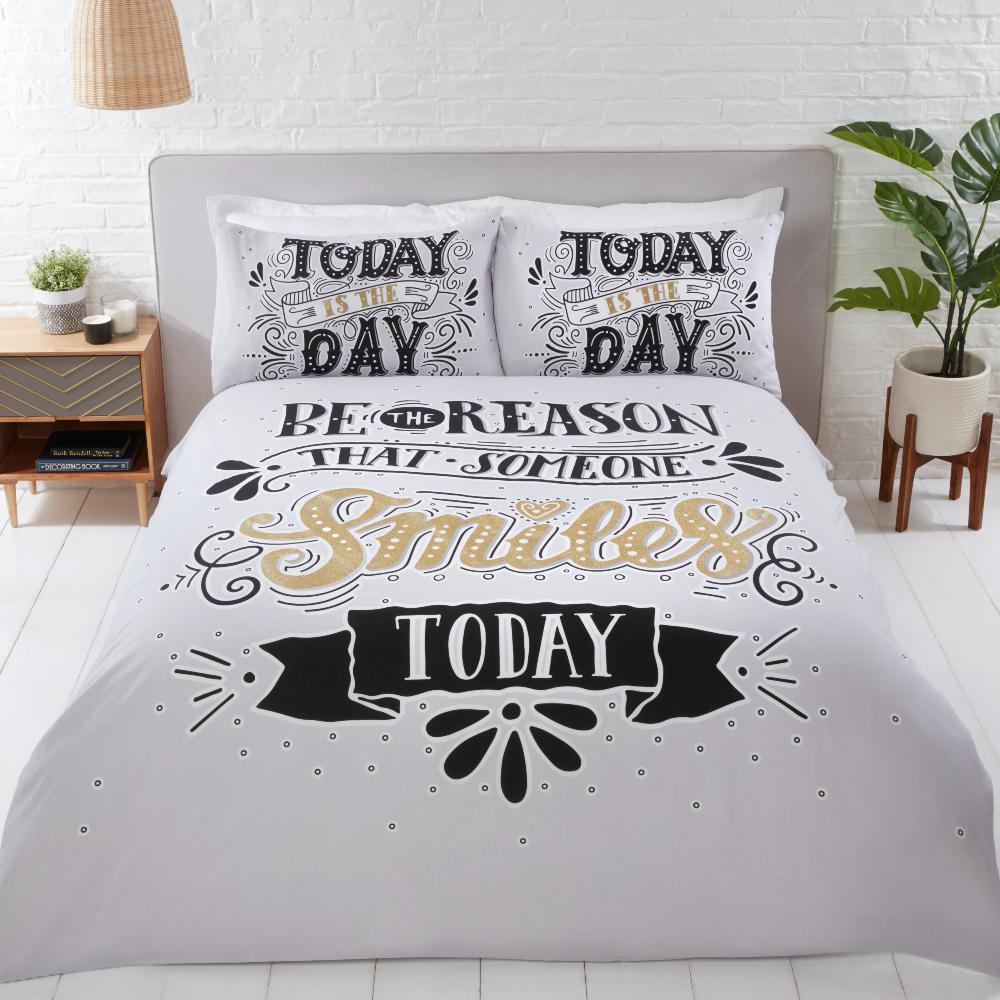 Todays The Day Duvet Cover Set by Rapport Home