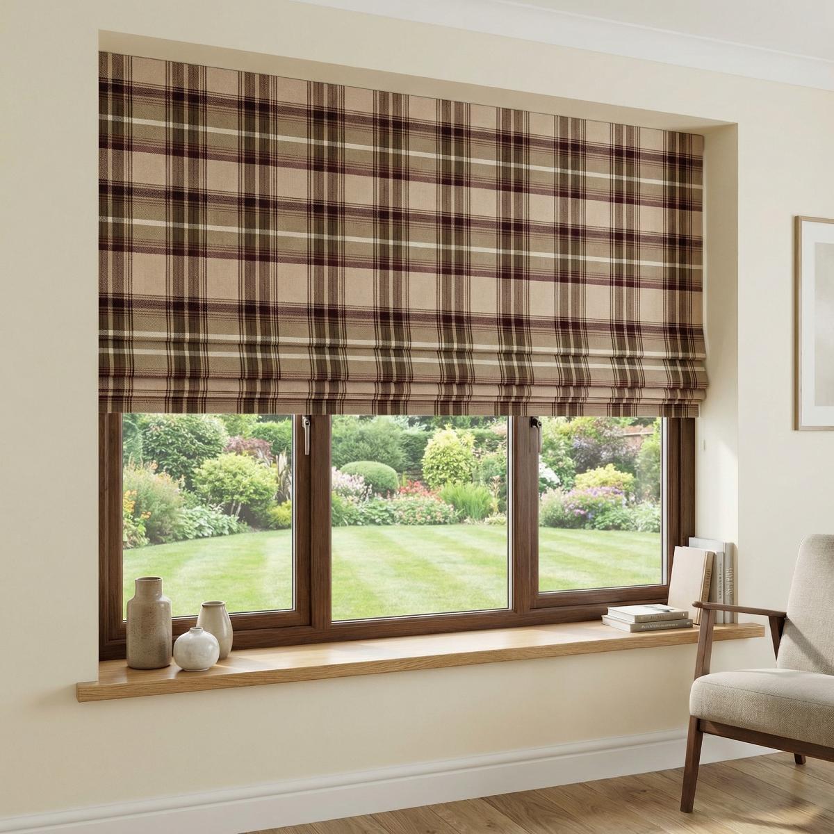 Trinity Made to Measure Roman Blind Mulberry