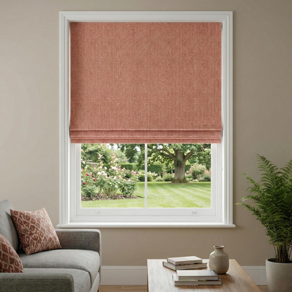 Tulsa Made to Measure Roman Blind Coral