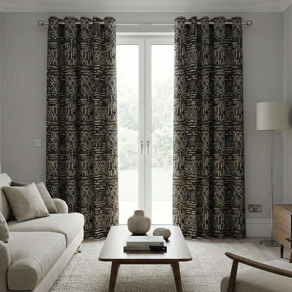 Tunisia Black fabric sample