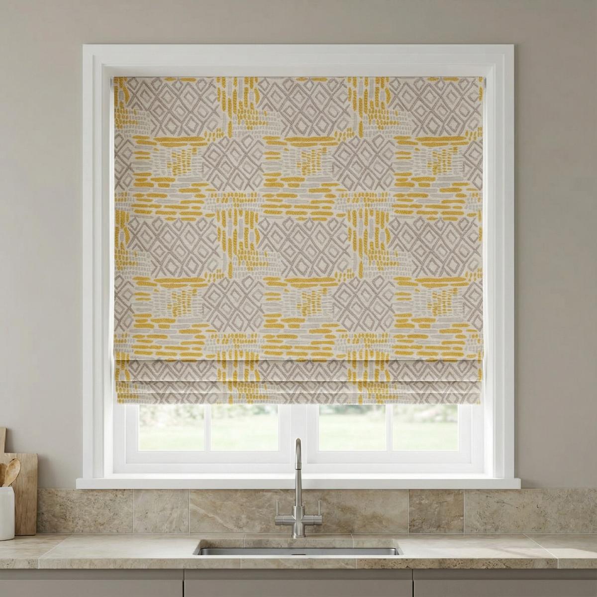 Tunisia Made to Measure Roman Blind Ochre