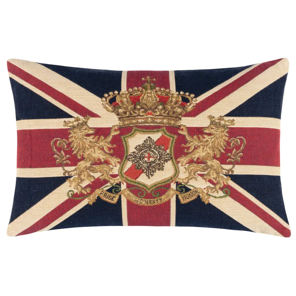 Union Jack Lion Cushion Cover / Filled Cushion 18" x 12" by Evans Lichfield 2