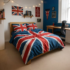 Union Jack Polycotton Duvet Cover Set